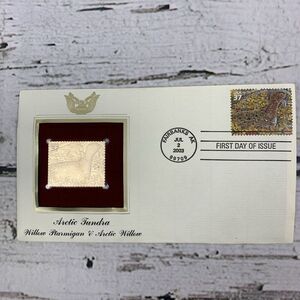 PCS Postal Commemorative Society 22K Gold FIRST US Stamps Arctic Tundra 2003‎
